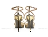 Miss Grand Đúp Sandals Dây Chéo 12cm Vàng Đồng