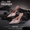 SFE MULES MŨI NHỌN NƠ SATIN