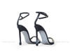 Souvenir sandal ngang mảnh phối xích 11P đen