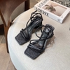 TAP sandal Mũi vuông 7cm