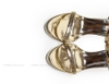 Miss Grand Đúp Sandals Dây Chéo 12cm Vàng Đồng