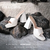 Mules đúp mũi tròn 09cm