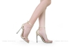 Ankle Strap Gót Sắt Ngang Mảnh 9cm Satin