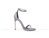 Ankle Strap Gót Sắt Ngang Mảnh 9cm Satin