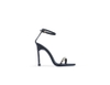 Souvenir sandal ngang mảnh phối xích 11P đen