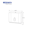 Hộp giấy lau tay Ecobath EC6504W màu trắng