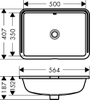 Chậu rửa âm bàn Hansgrohe 22443007