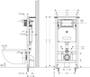 Bồn cầu treo tường Hansgrohe 22459007 ( nắp đóng êm 22461007 )