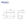 Lô giấy Ecobath EC3063BG màu vàng chải