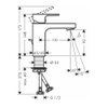 Vòi lavabo nóng lạnh Vernis Shape 100 Hansgrohe 71561007