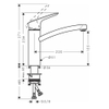 Vòi rửa bát Hansgrohe Logis 71832000