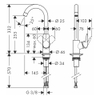 Vòi rửa bát Hansgrohe Logis 71835000