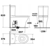 Bồn Cầu American Standard 2309-WT (3308-WT + 4309-WT) Hai Khối