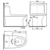 Bồn Cầu American Standard WP-1830 Một Khối Dòng Milano