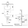 Chậu Lavabo Caesar Chân Ngắn L2152/P2443