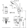 Sen Tắm Lạnh Inax BFV-10-2C Tay Sen Mạ