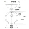 Chậu Rửa Lavabo Âm Bàn Tròn American Standard 0433-WT