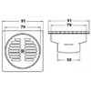 Phễu Thoát Sàn American Standard A-8200-N 90mm