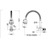 Vòi Rửa Chén Bát Gắn Tường CAESAR K026C Lạnh