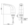 Vòi Lavabo Cảm Ứng PIN American Standard WF-8831 Selectronic