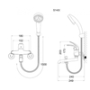 Sen bồn tắm cắm tường CAESAR S143C