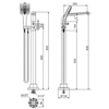 Vòi bồn tắm đặt sàn American Standard WF-6816