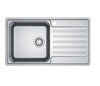 CHẬU RỬA INOX 1 HỐ CÓ BÀN CHỜ FRANKE BCX 611-86 RHD