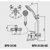 Sen vòi Nóng Lạnh Inax BFV-313S-5C