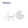 Ga thoát sàn ngang Ecobath EC1091B màu inox mờ