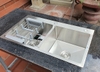 Chậu rửa bát inox Sơn Hà Handmade 2 hố cân HM.X.2C.82.2.2