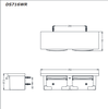 Lô giấy đôi TOTO DS716WR
