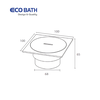 Nắp thăm đường ống Ecobath EC1090B màu inox mờ