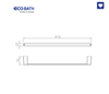 Vắt khăn đơn EcoBath EC211-08 màu inox bóng