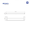 Vắt khăn đôi Ecobath EC211-09 màu inox bóng