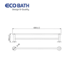 Vắt khăn đôi EC261-09 màu inox bóng