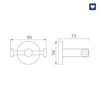 Móc Treo Áo đôi EcoBath EC270-04MB