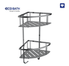 Kệ phòng tắm EcoBath EC4067-2BU mầu ghi xám ( kệ góc 2 tầng )