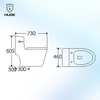 BỒN CẦU MỘT KHỐI H-BC229