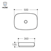 Chậu đặt bàn HUGE H-LD1500B mầu đen