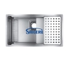 Chậu rửa bát 1 hố nhập khẩu Nhật Bản Shigeru LE JSM-K 3F FS hạt sần, chống xước .