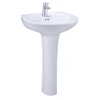 Chậu Rửa Lavabo Treo Tường Caesar kèm Chân Dài L2220/P2445