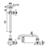 Vòi Rửa Nước Lạnh Inax LF-16-13 Gắn Tường