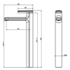 Vòi lavabo nóng lạnh màu đen DL-8031B