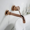 Vòi lavabo âm tường màu đồng vàng DL-600010RG