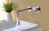 Vòi chậu lavabo âm tường màu chrome DL-600003