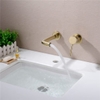 Vòi chậu lavabo âm tường màu vàng DL-600003GM