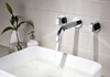 Vòi chậu lavabo âm tường màu chrome DL-600006