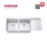 Chậu rửa bát 2 hố cân, có bàn chờ Paul Schmitt PA11648-T