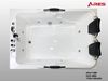 Bồn tắm massage đôi ARES - AR4172MP( xục thuỷ lực - có tay vịn) .