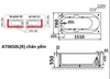 Bồn Tắm Chân Yếm 1.5M CAESAR AT0650L/R